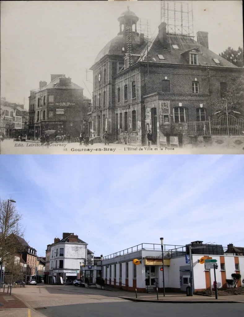 1 - Gournay : Temps suspendu – Comparaison historique de l'Hôtel de Ville et la Poste